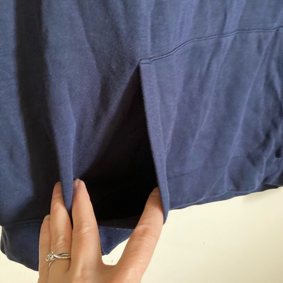 🌞Calvin Klein Navy Beaded Detail on Lower Left Side Long Sleeve Shirt#Gr - Picture 7 of 10